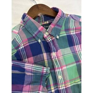 Polo Ralph Lauren Button Down Shirt Short Sleeve Multicolor Cotton Men's XL